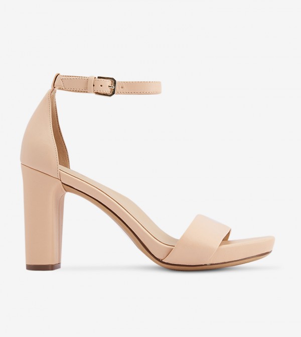 Block Heel Ankle Strap Sandal