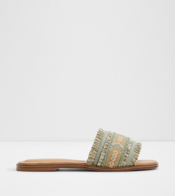 NALANI Embellished Flat Sandals