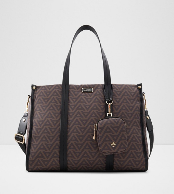 NANYSSA Patterned Tote Bag with Pouch