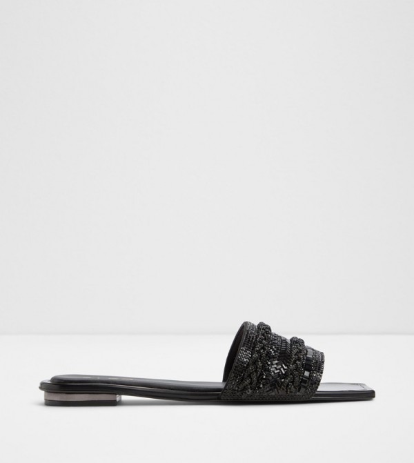 NAVALIA Embellished Flat Sandals