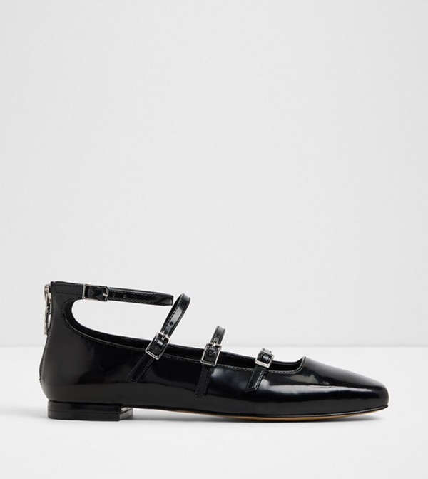 NELTA Ankle Strap Flat Shoes