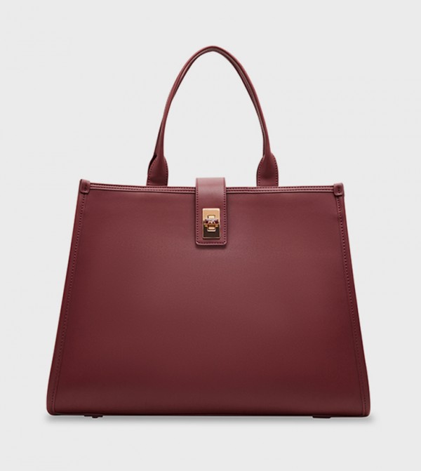 Textured Satchel Bag