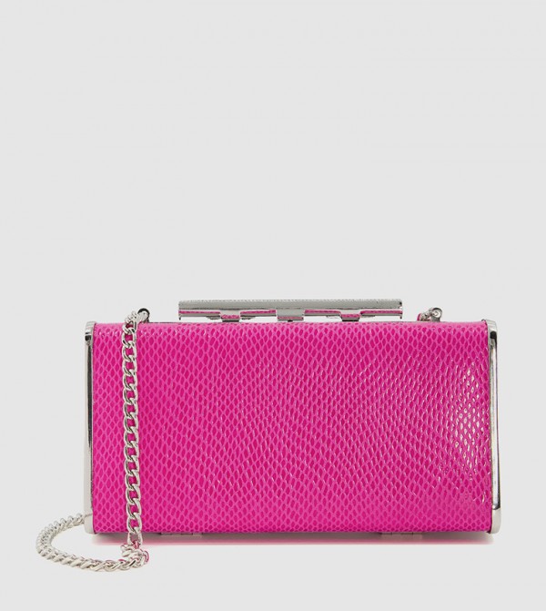 Fuschia pink clutch purse hotsell