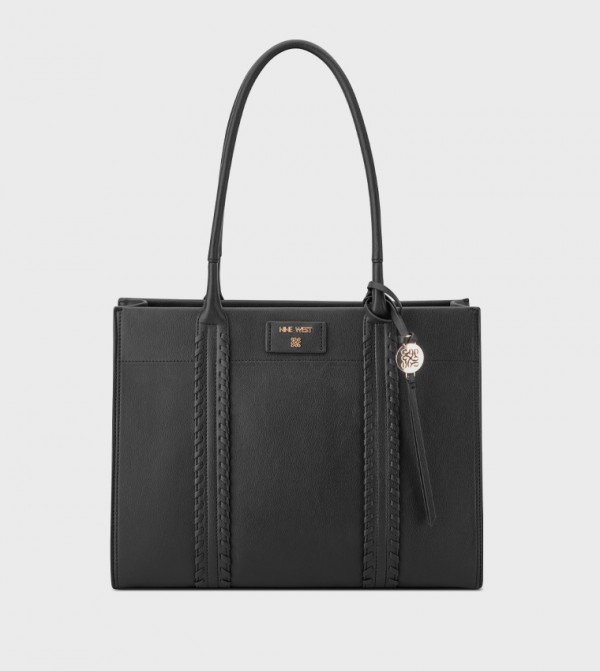 PEYTON Logo Detail Zippered Tote Bag