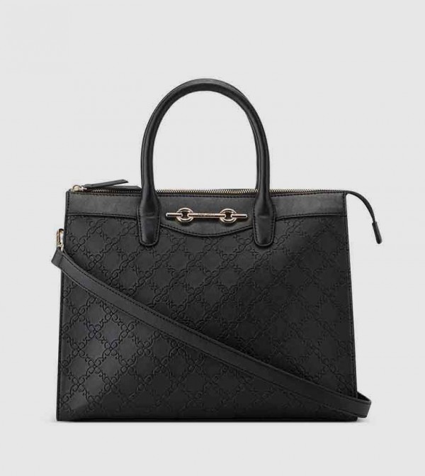 ELLENA CARRYALL Emboss Detail Satchel Bag