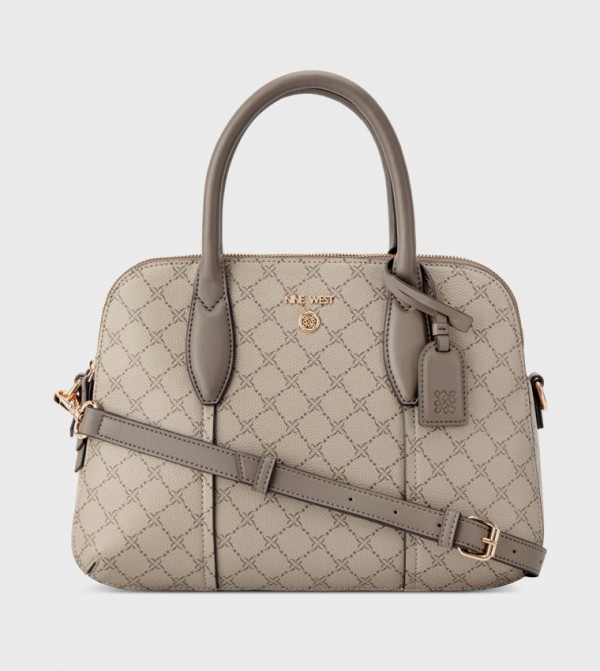 GRADY Monogram Patterned Satchel Bag