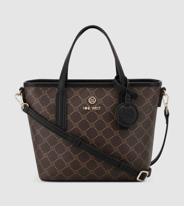 Buy Steve Madden BMARIO Monogram Detail Tote Bag In Brown  