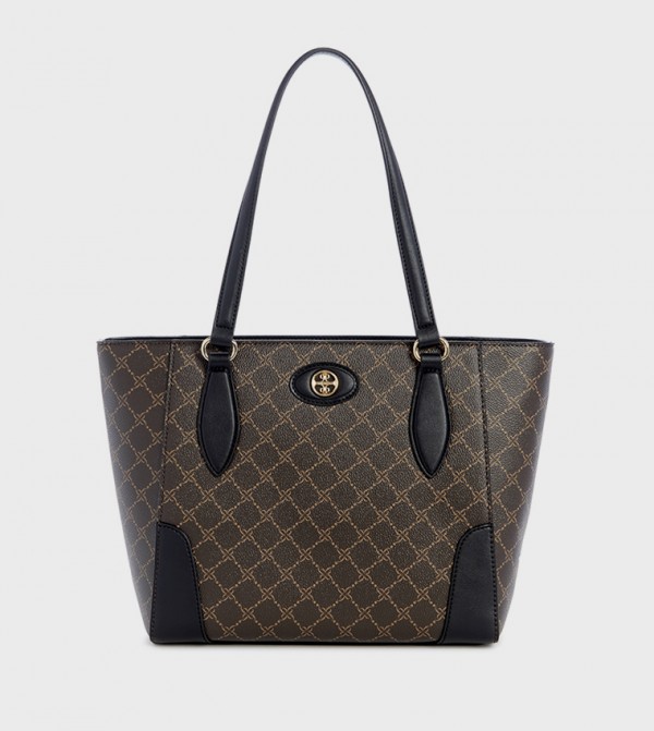 INNES Monogram Patterned Tote Bag