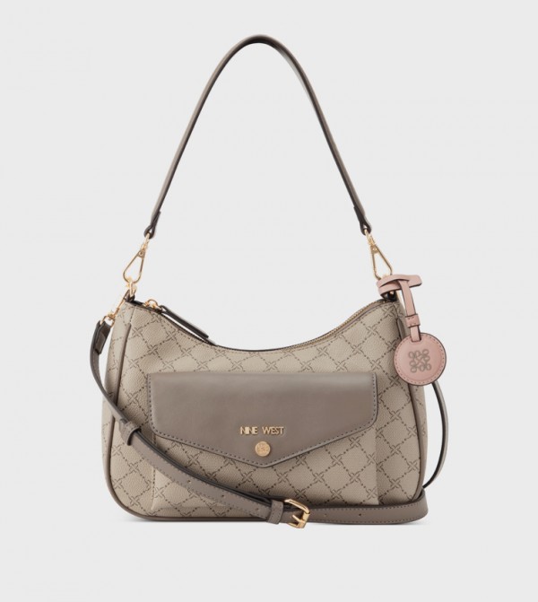CAIREANN Monogram Patterned Shoulder Bag