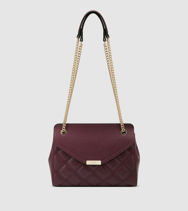 Buy Nine West Ava Convertible Xbody Flap Sling Bag In Maroon