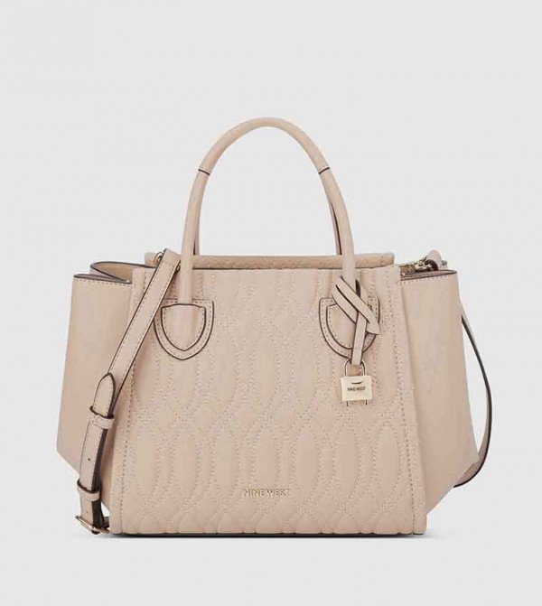 Buy Nine West CAMDEN JET SET Quilted Satchel Bag In Brown | 6thStreet Qatar