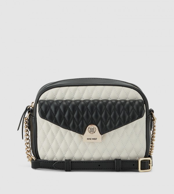 CAELIA Quilted Color Block Crossbody Bag