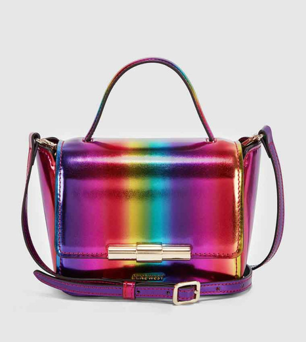 حقيبة كروس ميني بلون قوس القزح 