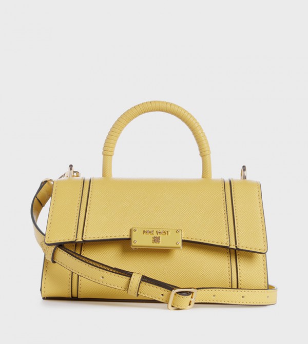 BRODIE Textured Top Handle Bag