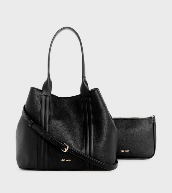 KYNDALL Textured Tote Bag with Pouch