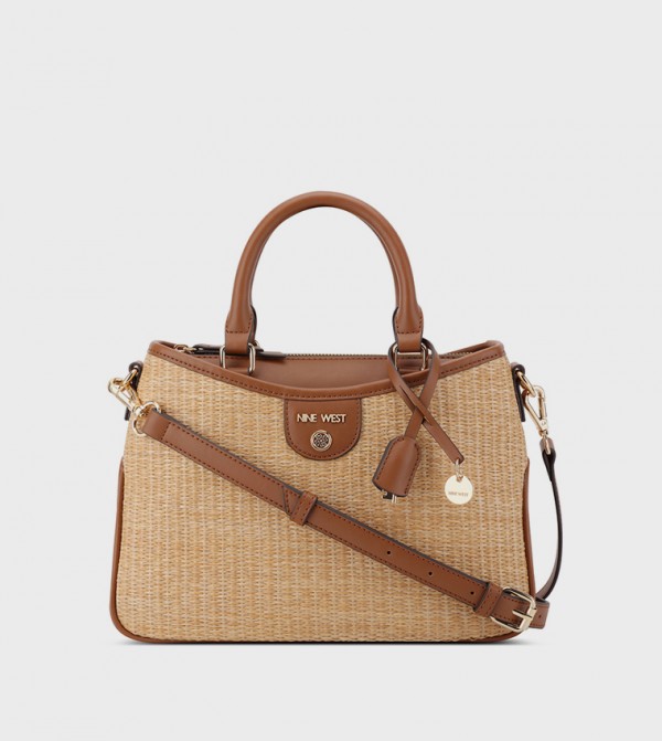 KILEY Straw Satchel Bag