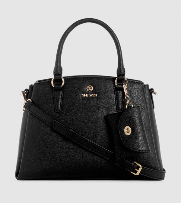 SIERA Textured Satchel Bag with Pouch