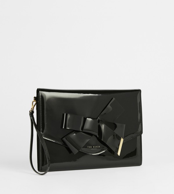 Bow Detail Envelope Clutch