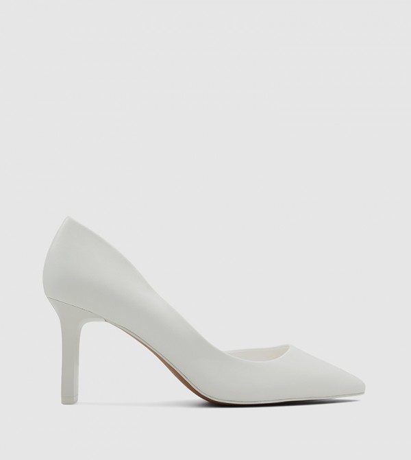 White pointed hot sale heels