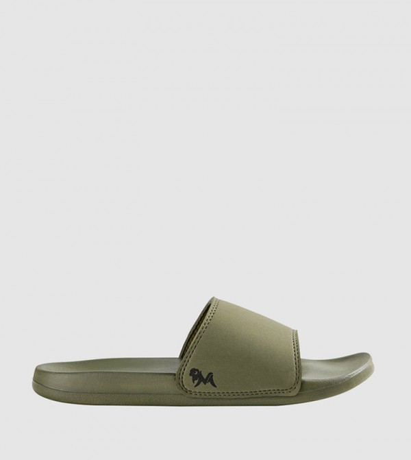 Adidas slippers online donkergroen