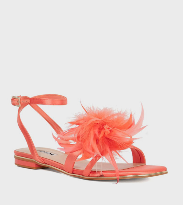 NOELLE Appliqued Flat Sandals