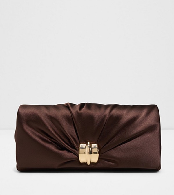 NOORELUXE Ruched Flap Clutch