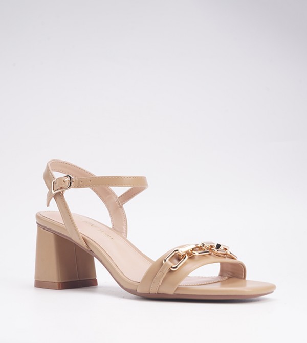 NARMIN Ankle Strap Block Heel Sandals