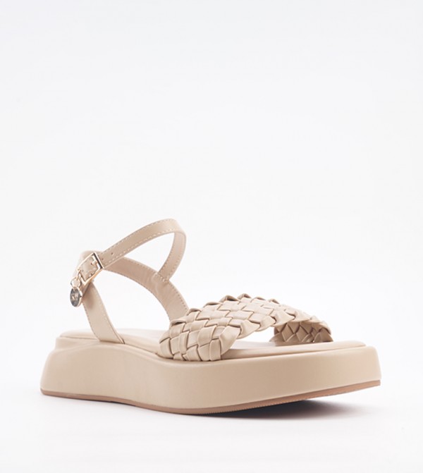 VALLE Woven Strap Flatform Sandals