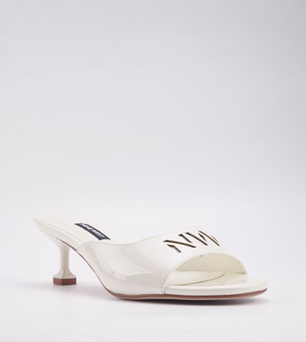 LEXINA Logo Detail Heeled Sandals