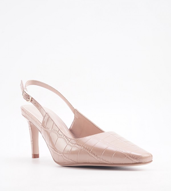 HAVENNA Textured Slingback Pumps
