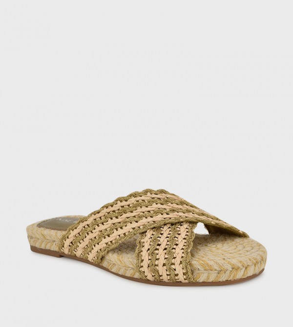 ANIMAY Woven Flat Sandals