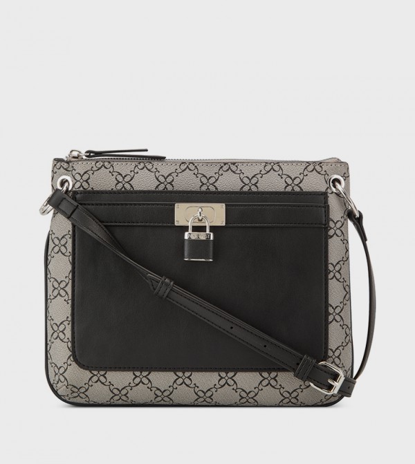 JOSEY Patterned Trim Crossbody Bag