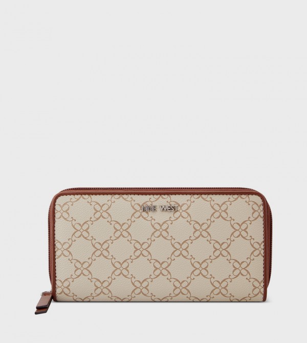ZURI Patterned Zip-Around Wallet