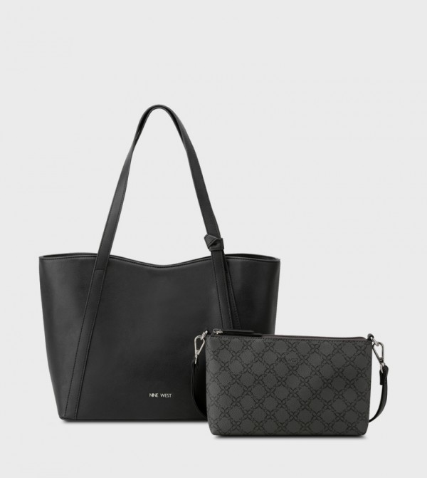 RUTHIE Textured Tote Bag  with Pouch