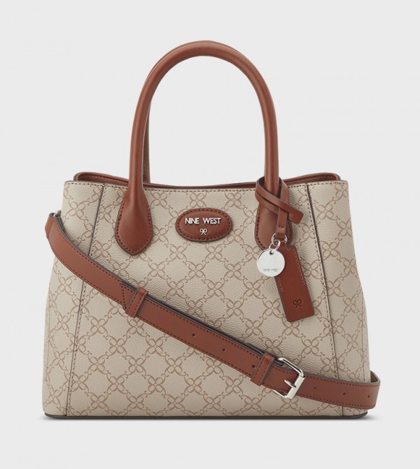 ADELINE Monogram Patterned Satchel Bag