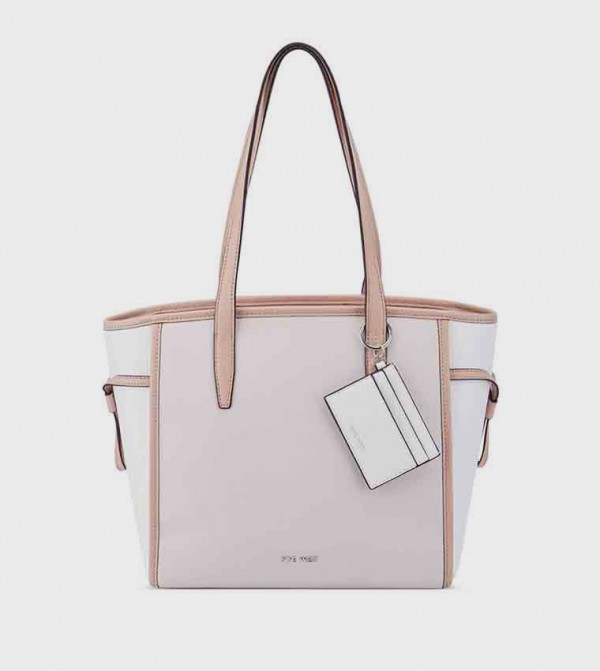 KYLER Contrast Trim Tote Bag