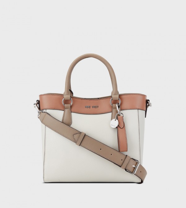 LIOR Color Block Satchel Bag