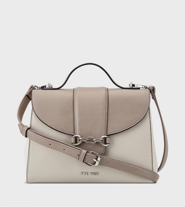 ANNELI Color Block Top Handle Bag