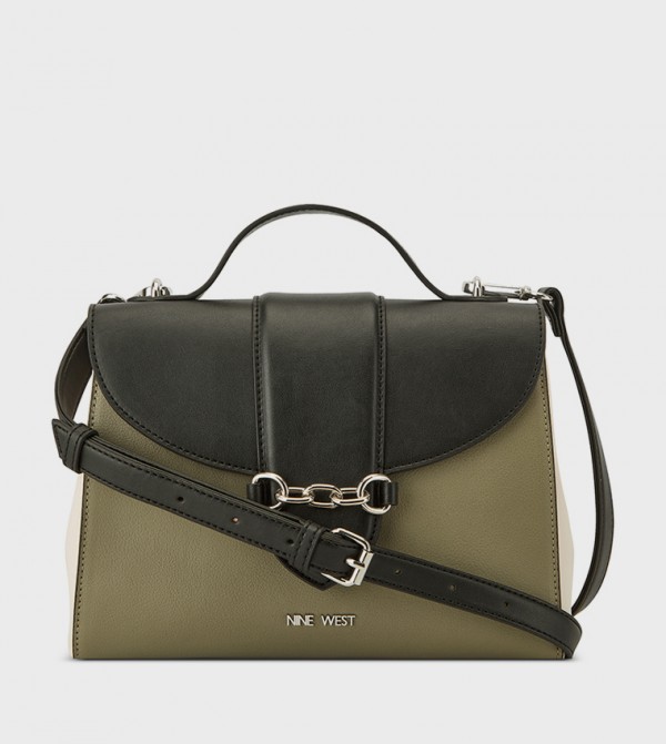 ANNELI Color Block Top Handle Bag