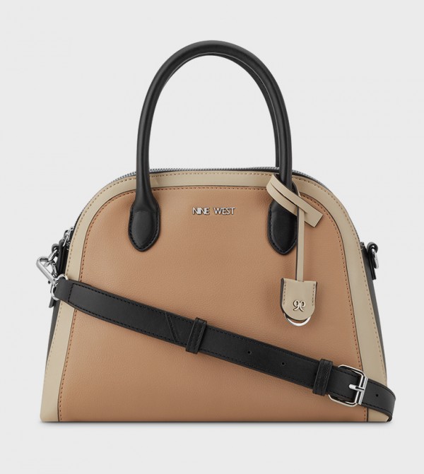 GERTRUDE Color Block Satchel Bag