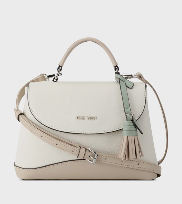 MAREN Logo Detail Top Handle Bag