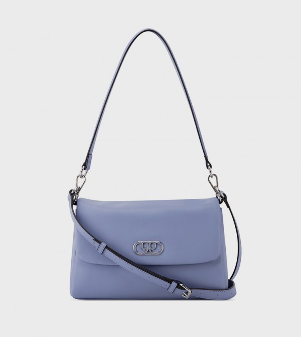 RHYS Textured Flap Shoulder Bag