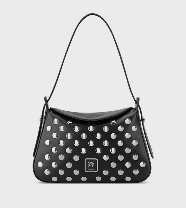 POLINA Studded Shoulder Bag
