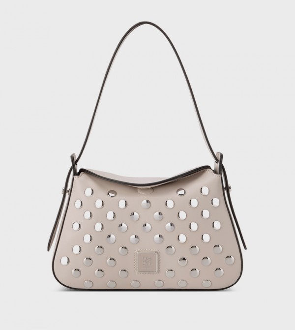 POLINA Studded Shoulder Bag