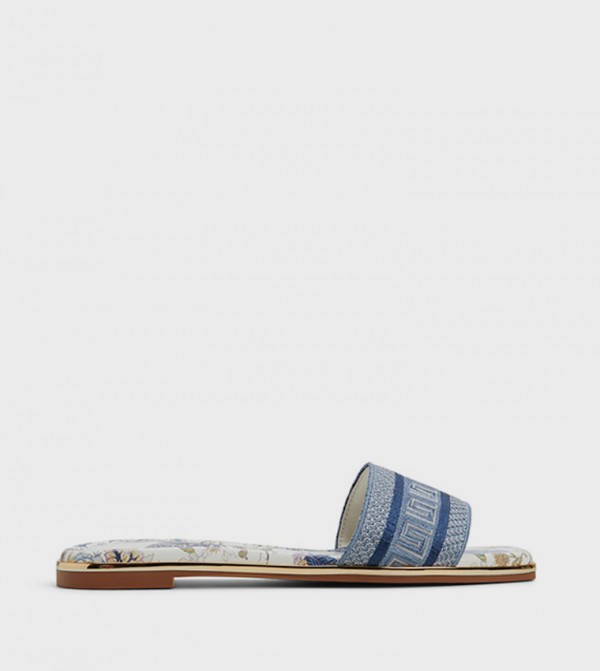 OCEANIA Embroidered Flat Sandals