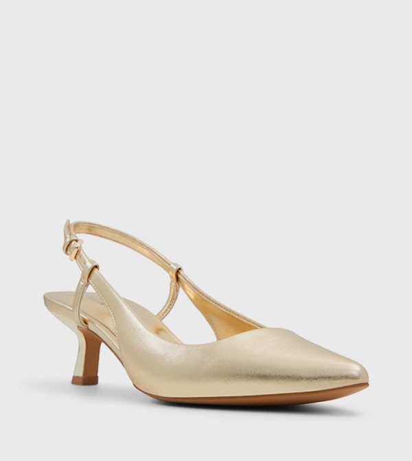 ODDETTE Kitten Heel Slingback Pumps