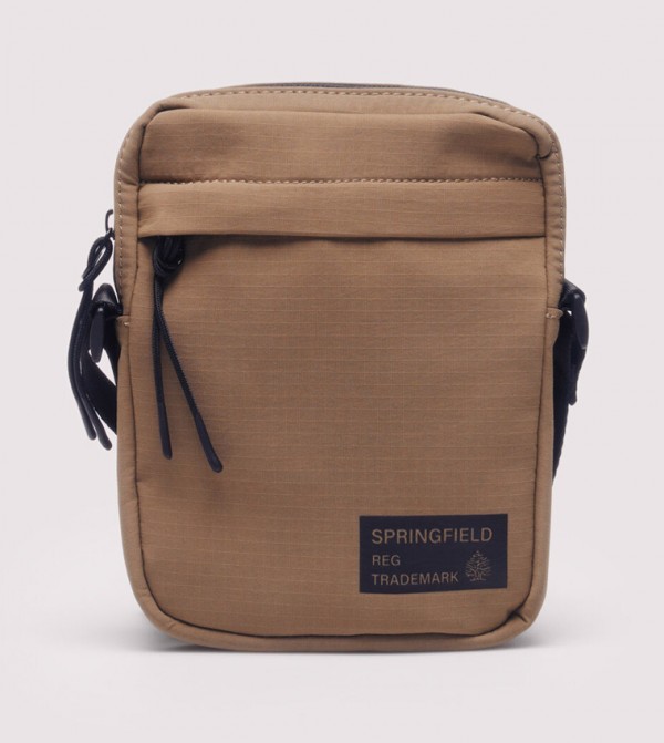 Logo Detail Ripstock Crossbody Bag