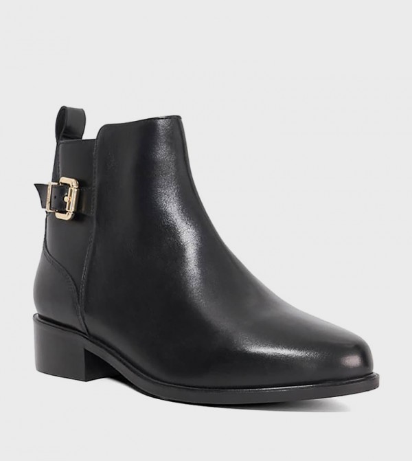 PADRI Buckle Detail Ankle Boots