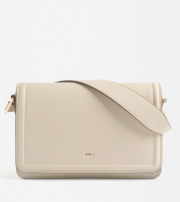 Textured Flap Shoulder Bag