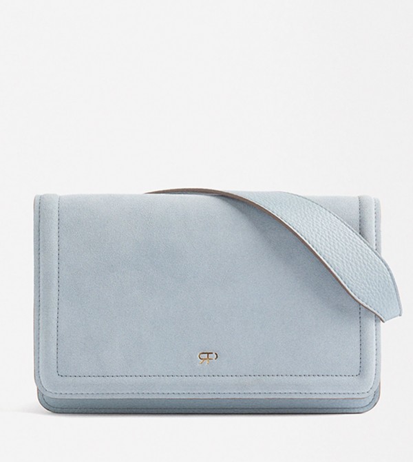 Textured Flap Shoulder Bag